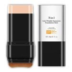 3 In 1 Anti-Wrinkle Foundation Stick Korean Hydrating Lightweight Flawless Eraser Foundation Stick with Brush, Moisturizing Double Head Makeup, Natural Color - Image 2