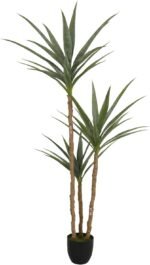 5.3FT Artificial Agave Tree,Faux Plants Indoor,Fake Agave Plant for Home Office Living Room Decor Indoor - Image 2