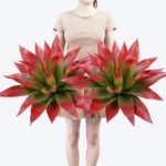 Artificial Agave Plants,Large UV Resistant Fake Agave Planters for Indoor and Outdoor Decorating Tropical Plant Succulents Greenery Indoor Decor (2Pack,22" Red) - Image 2