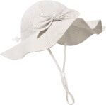 Baby Girl Sun Hat Summer Foldable Beach Hats with UPF50+ Sun Protection Wide Brim Toddler Bucket Hat Cap - Image 2