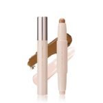 Cream Contour Sticks,Shades with Highlighter & Bronzer,Non-greasy and Waterproof Contouring Pen,Easy to Sculpt the Face and Create a Lightweight Finishing Makeup (02#Bronzer contour and glow sticks) - Image 2