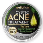 Cystic Acne Spot Treatment – Tea Tree Acne Cream – Fast-Acting Acne Spot Corrector for Face, Pimples & Blemishes – Non-Greasy, Gentle Formula – 1oz – by WELLUTION - Image 2