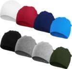 DRESHOW BQUBO 8 Pack Unisex Baby Beanie Hat Infant Toddler Kid Hats Baby Soft Cute Knit Cap Nursery Beanie - Image 2
