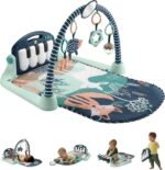 Fisher-Price Baby Playmat Kick & Play Piano Gym with Musical and Sensory Toys for Newborn to Toddler, Navy Fawn - Image 2