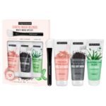 Freeman Exotic Blends Facial Mask 4 Piece Set, Peel-Off & Jelly Masks, Cleansing, Pore-Clearing & Hydrating Facial Masks, For All Skin Types, Includes Silicone Mask Brush, Vegan & Cruelty-Free - Image 2