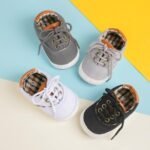 Infant Baby Boys Girls Canvas Sneaker Toddler Slip On Anti Skid Newborn First Walkers Candy Shoes for 0-18 Months - Image 2
