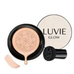 Luvie Glow Foundation Cushion, 2026 New Mushroom Head Air Cushion CC Cream, Luvie Glow Makeup - Moisturizing Concealer Brighten Long-Lasting, Natural BB Cream for All Skin Types (Warm) - Image 2