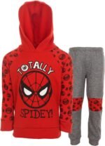 Marvel Avengers Spider-Man Fleece Pullover Hoodie and Jogger Pants Outfit Set Toddler to Big Kid Sizes (2T - 18-20) - Image 2