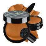 Mushroom Head Air Cushion CC Cream - BB Cream Face Makeup Foundation for Mature Skin Moisturizing Concealer Brighten Long-Lasting, Even Skin Tone for All Skin Types (Deep) - Image 2