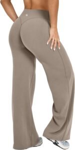 OQQ Yoga Pants Women High Waist Stretch Casual Soft Straight Leg Bottoms - Image 2