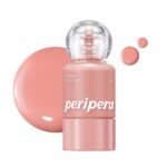 PERIPERA SYRUPY TOK CHEEK 5 Colors, Liquid Blush, Dewy Finish and Hydrates All day, Soft Velvet Texture Face Cheek Tint (01 LIGHT PEACH, One Size) - Image 2