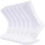 SOX TOWN Unisex Cushioned Crew Training Athletic Socks Men & Women with Combed Cotton Moisture Wicking Breathable Performance - Image 2